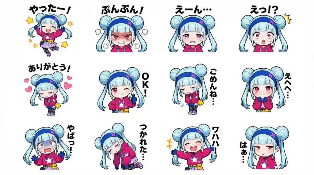 LINEスタンプの生成例