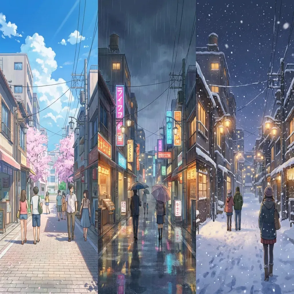 天気・時間帯の変更例