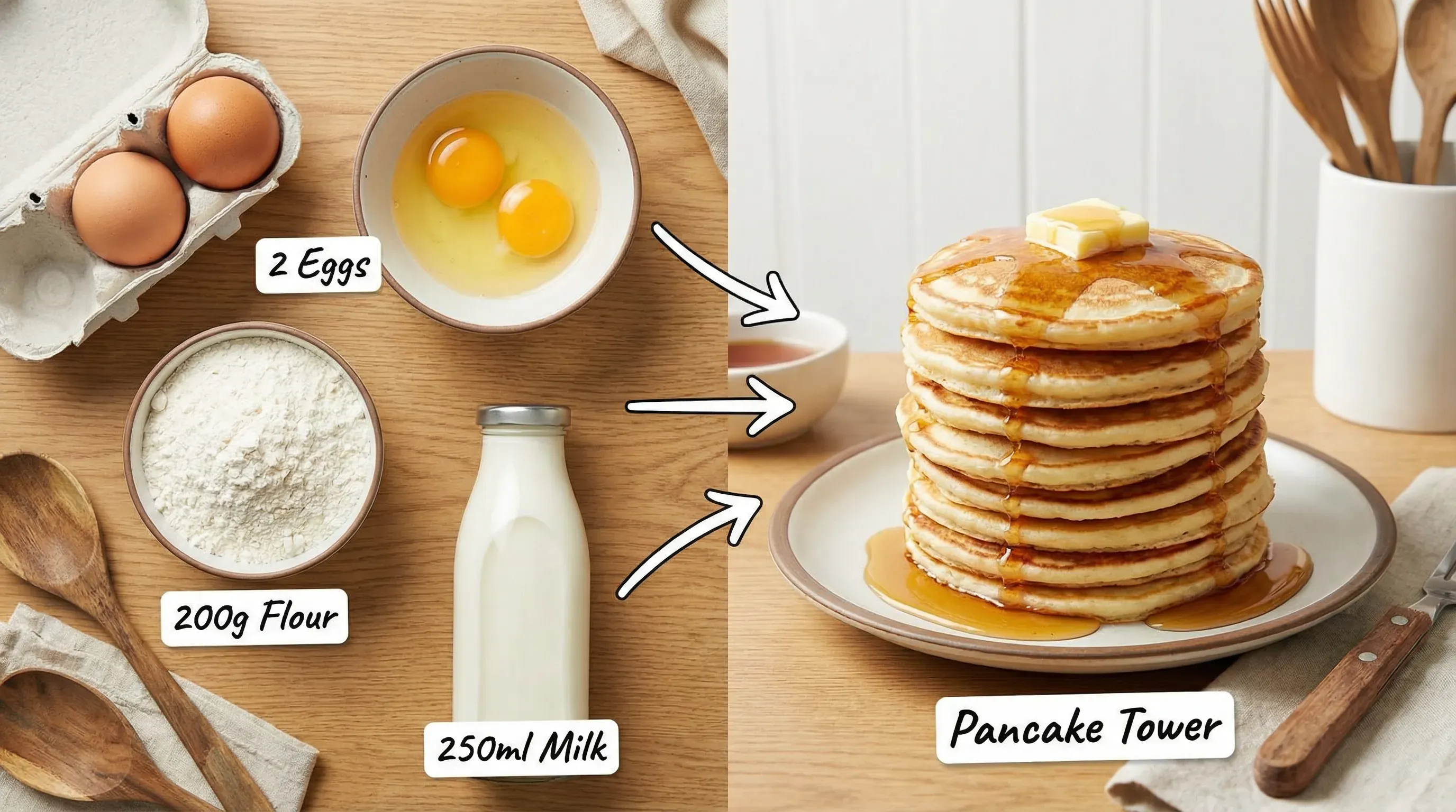 ビジュアルレシピの生成例