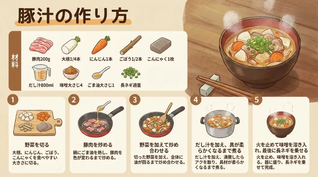 料理レシピ図の生成例