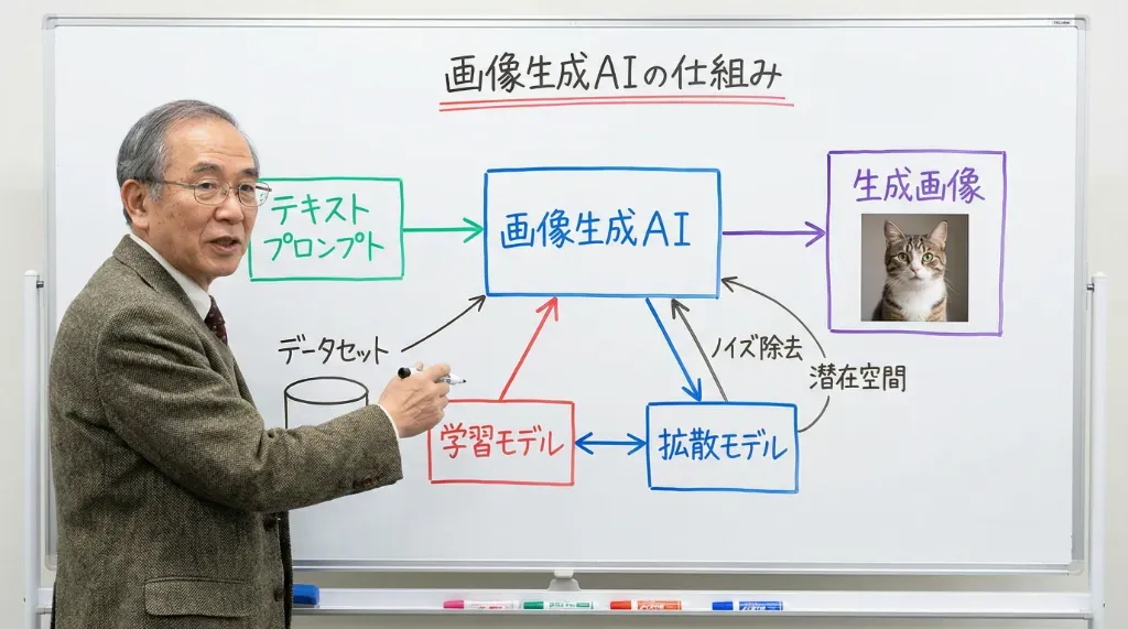 ホワイトボード説明図の生成例