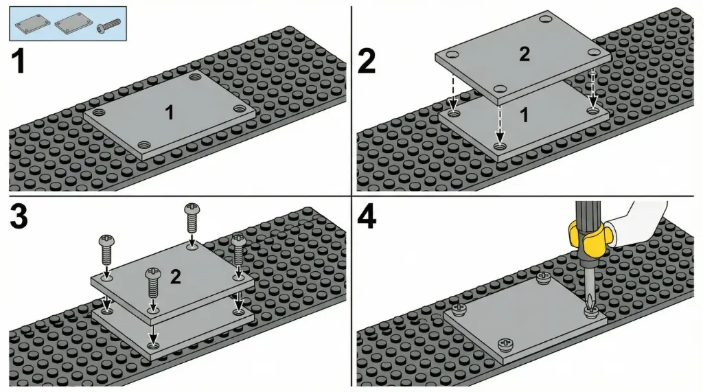 作業手順図の生成例（レゴ風）